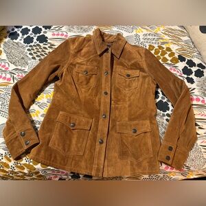 GAP Men's Brown Suede Field Jacket